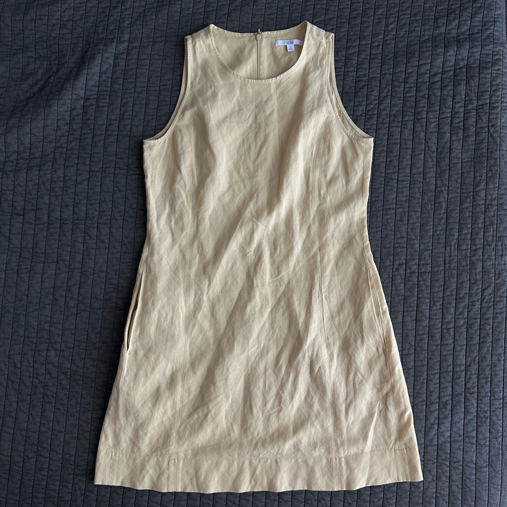 Uniqlo — Butter Yellow Smock Dress